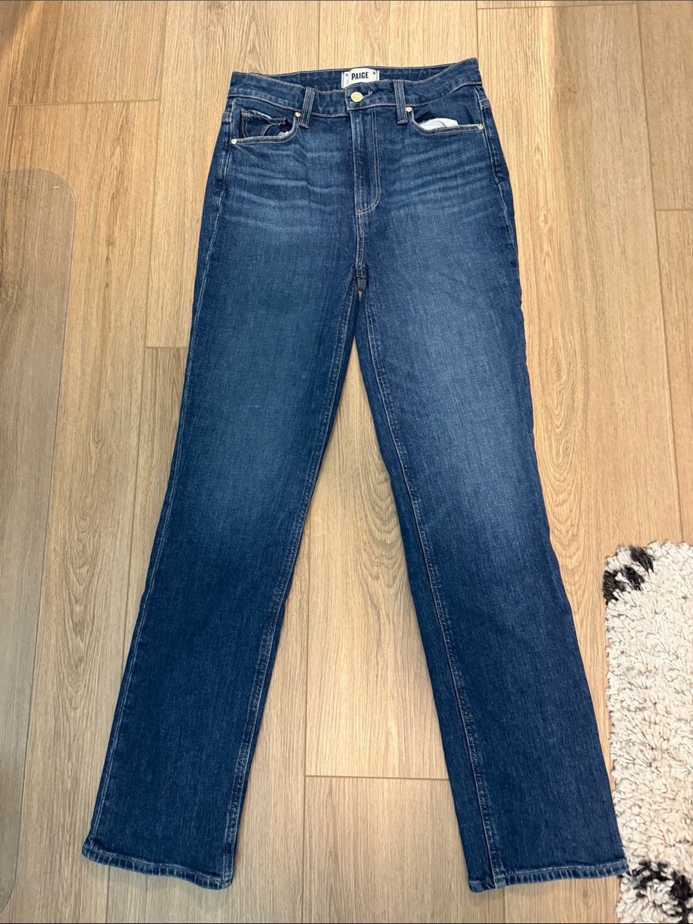 PAIGE High-Rise Straight Jeans